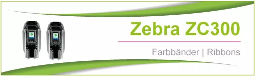 Ribbons for card printer Zebra ZC300